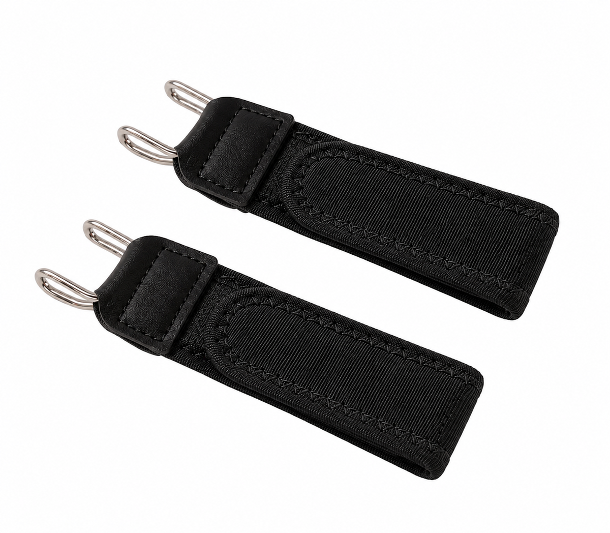 FlexFit™ Unisex Buckleless Elastic Waist Belt Hooks – 2 Pc Set