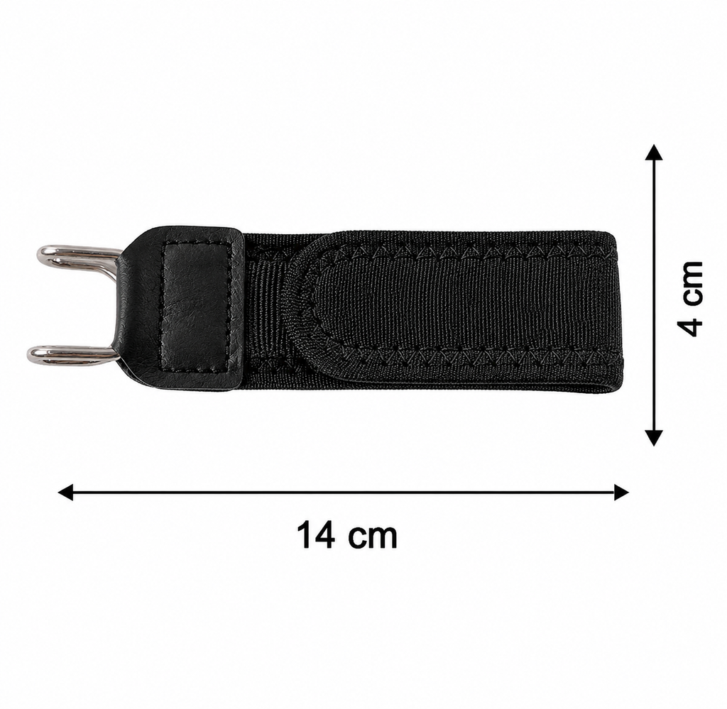 FlexFit™ Unisex Buckleless Elastic Waist Belt Hooks – 2 Pc Set