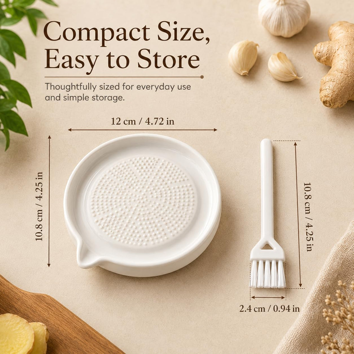 ✨ Premium Ceramic Grating Plate
