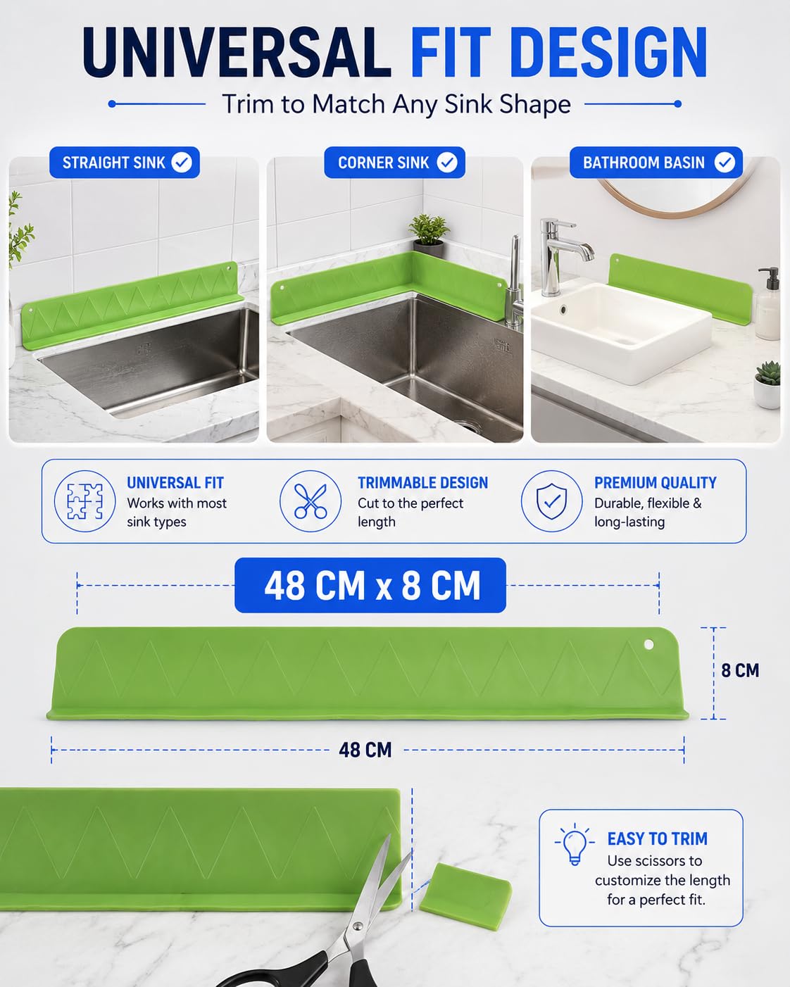 SplashGuard™ Kitchen Sink Water Splash Guard